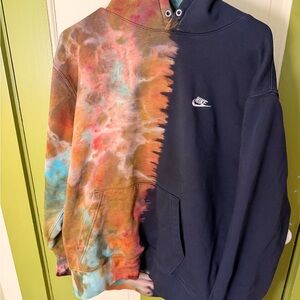 Nike tie dye custom hoodie
